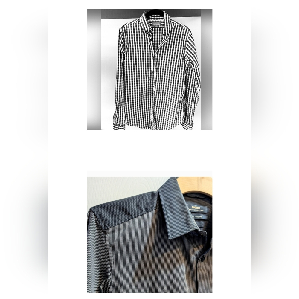 Two Slim fit Shirts. Gender Neutral. Men's Size M.